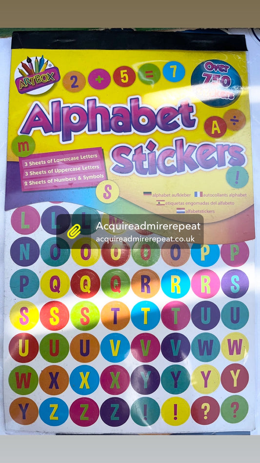 Alphabet Stickers Bulk Pack – 750 Pieces for Corporate & Creative Use