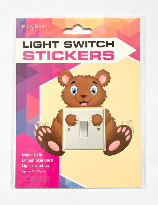 Baby Bear Theme Light Switch Sticker – Fun Wall Decor Stickers For Kids’ Room