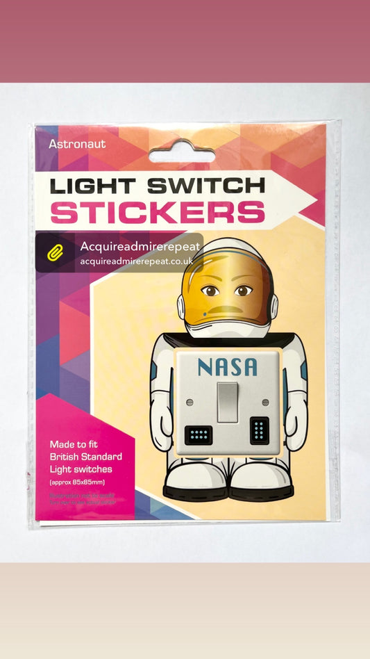 Astronaut Theme Light Switch Sticker – Fun Wall Decor Stickers For Kids’ Room